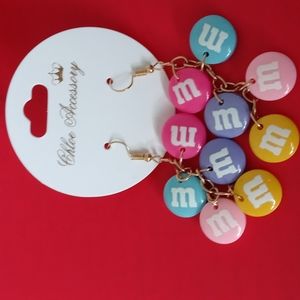 M&m earrings (brand new)